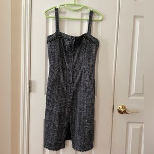 Banana Republic Tweed-Style Snap Button Dress